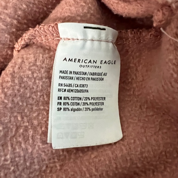 AMERICAN EAGLE Men’s Pink Emblem Hoodie - Picture 5 of 8
